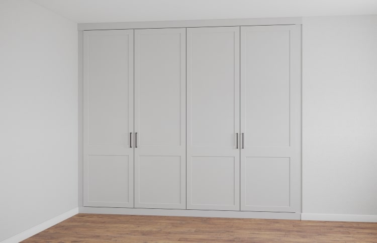 2-panel shaker fitted wardrobe doors