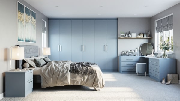 self-build fitted bedroom furniture