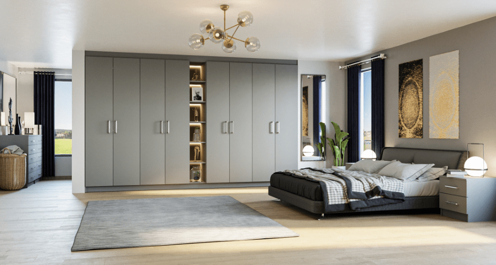 Grey Fitted Wardrobes