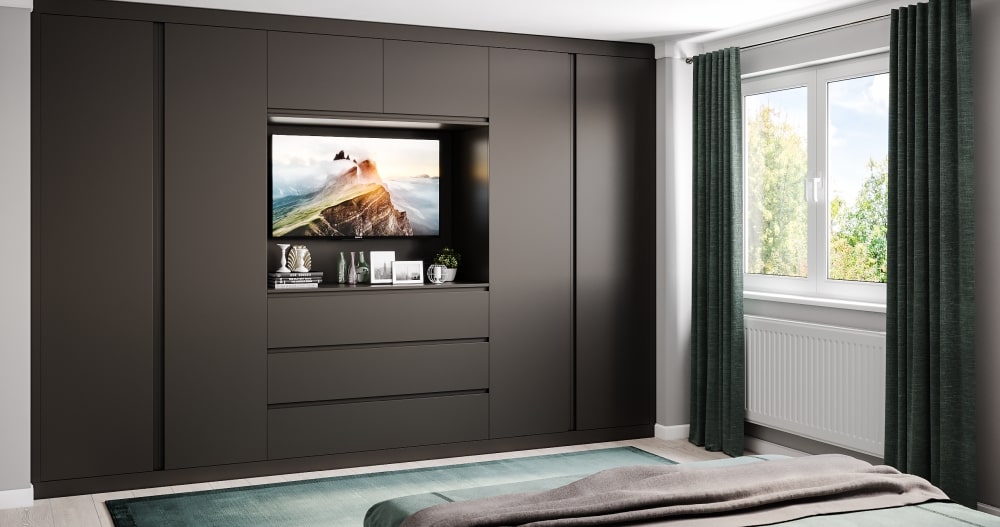 Modern Wardrobe With Tv Unit Design Ideas Latest Bedroom, 50% OFF